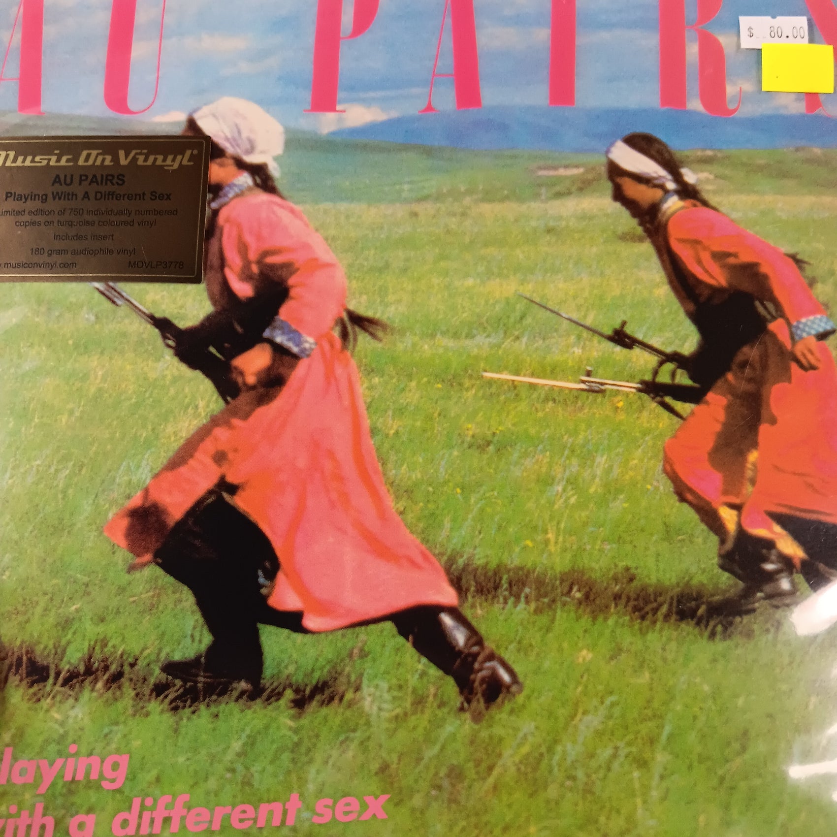 AU PAIRS - PLAYING EITH A DIFFERENT SEX (TURQUOISE COLOURED) VINYL