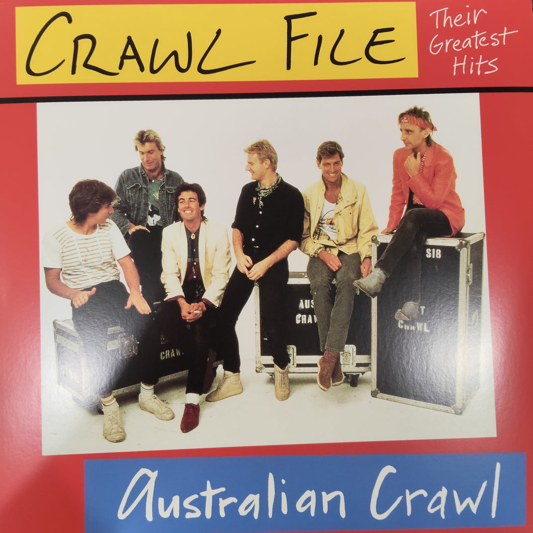AUSTRALIAN CRAWL - CRAWL FILE, THEIR GREATEST HITS (USED VINYL 2023 AUS RED M- M-)
