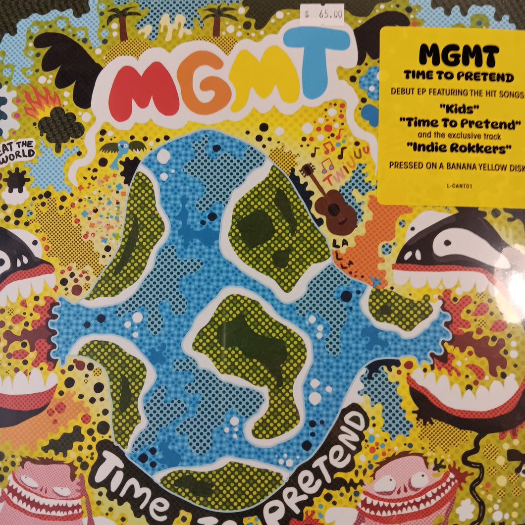 MGMT - TIME TO PRETEND (YELLOW COLOURED) VINYL