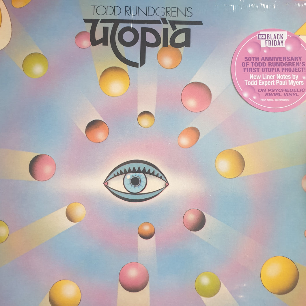 TODD RUNDGREN - UTOPIA (PSYCHEDELIC SWIRL COLOURED) RSD BLACK FRIDAY 2024 VINYL