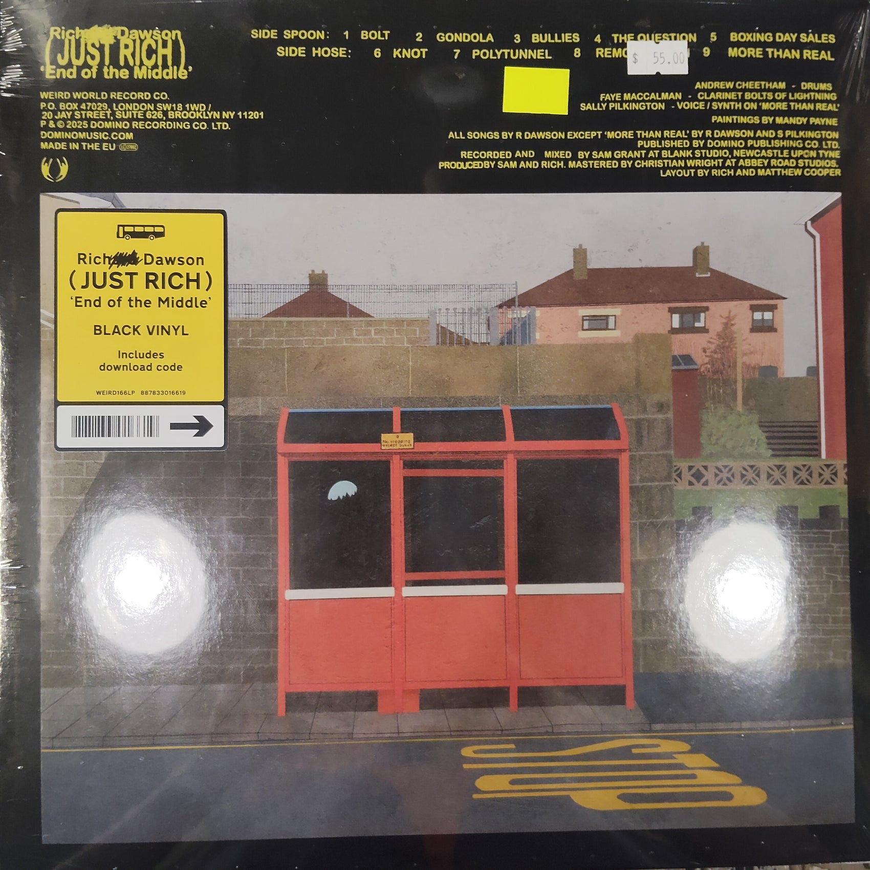 RICHARD DAWSON - JUST RICH END OF THE MIDDLE VINYL