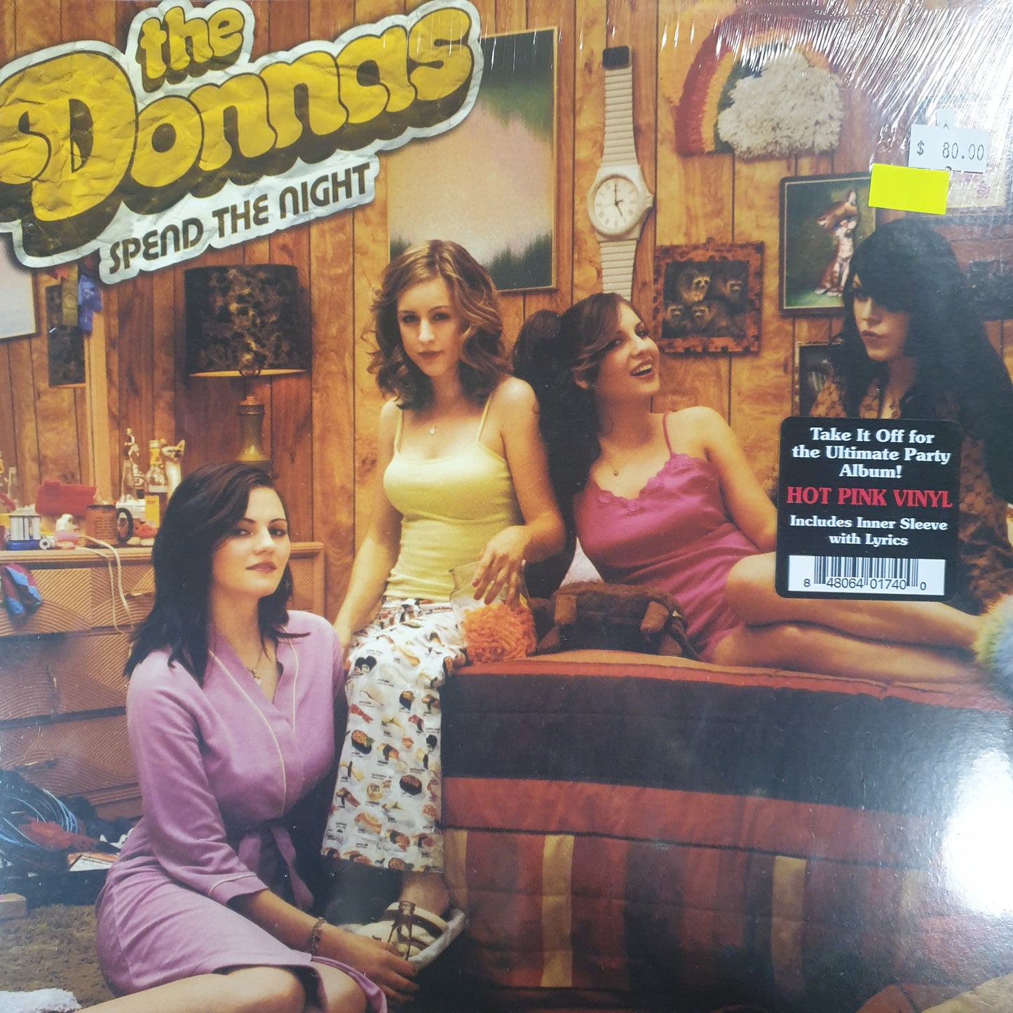 DONNAS - SPEND THE NIGHT (HOT PINK COLOURED) VINYL