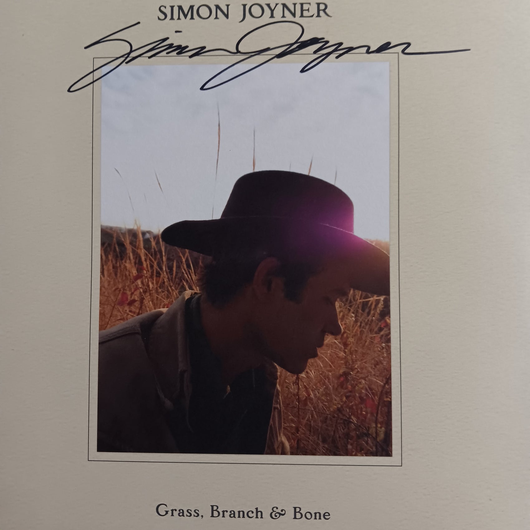SIMON JOYNER - GRASS, ROOTS AND BONES (SIGNED) VINYL