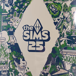 VARIOUS ARTISTS - THE SIMS 25 ORIGINAL GAME SOUNDTRACK (CLEAR AND GREEN SPLATTER COLOURED) (2LP) VINYL