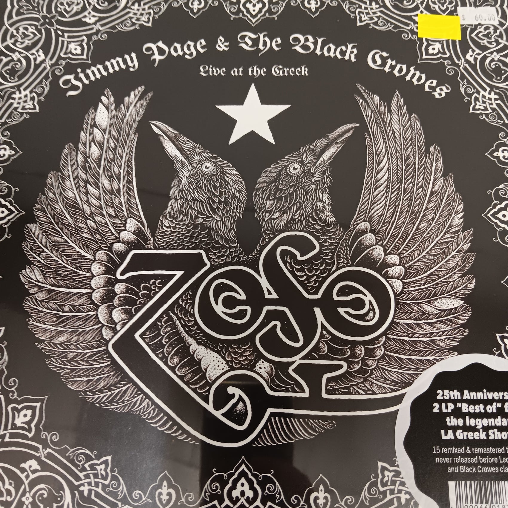 JIMMY PAGE AND THE BLACK CROWES - LIVE AT THE GREEK (2LP) VINYL