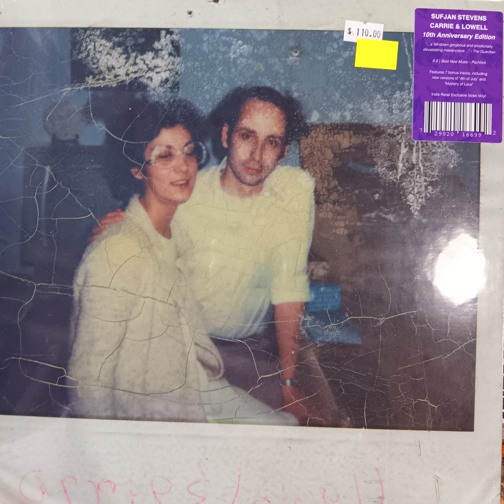 SUFJAN STEVENS - CARRIE & LOWELL (VIOLET COLOURED) (2LP) VINYL BOX SET