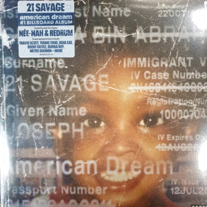 21 SAVAGE - AMERICAN DREAM (2LP) VINYL