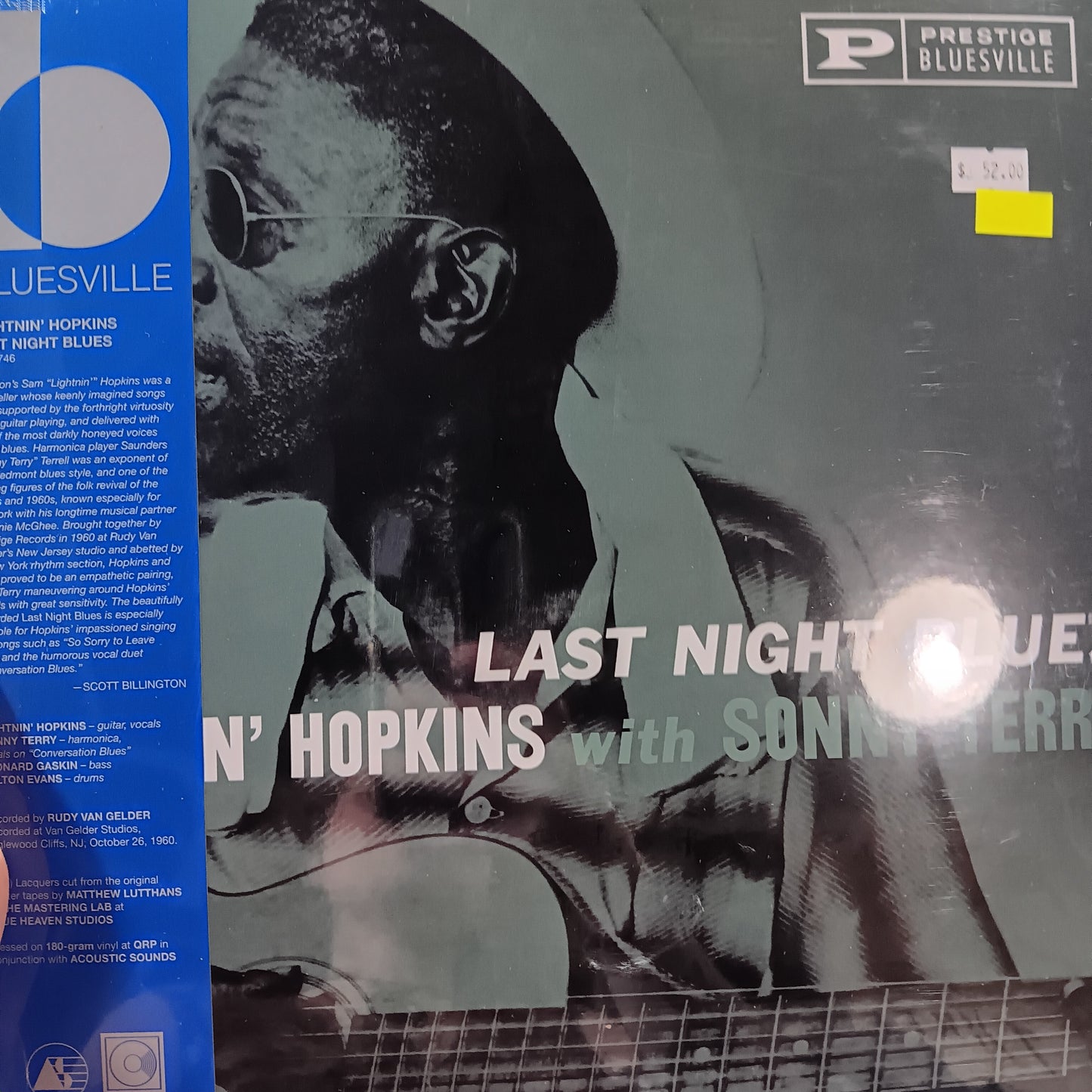 LIGHTNIN' HOPKINS AND SONNY TERRY - LAST NIGHT BLUES VINYL