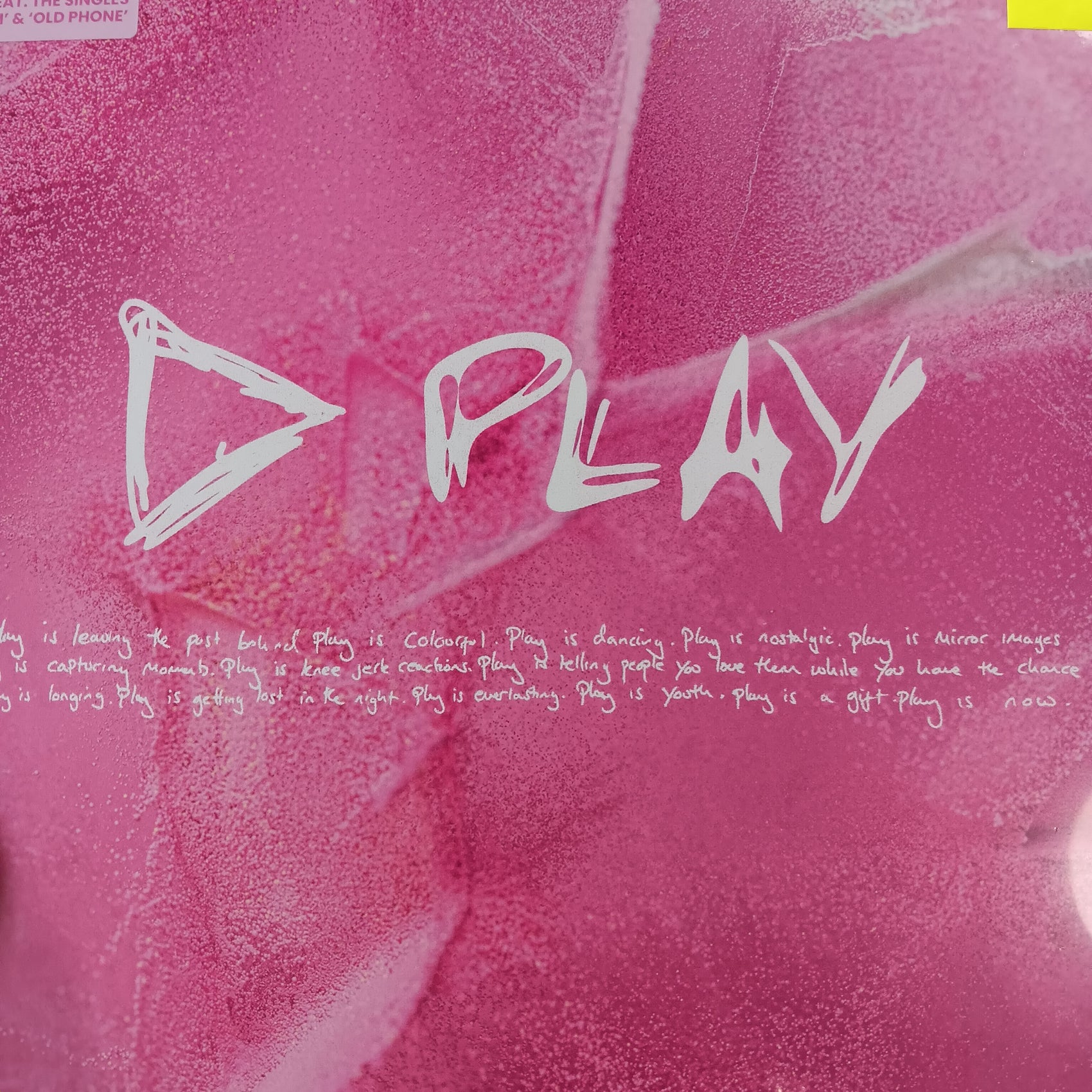 ED SHEERAN - PLAY (COLOURED) VINYL