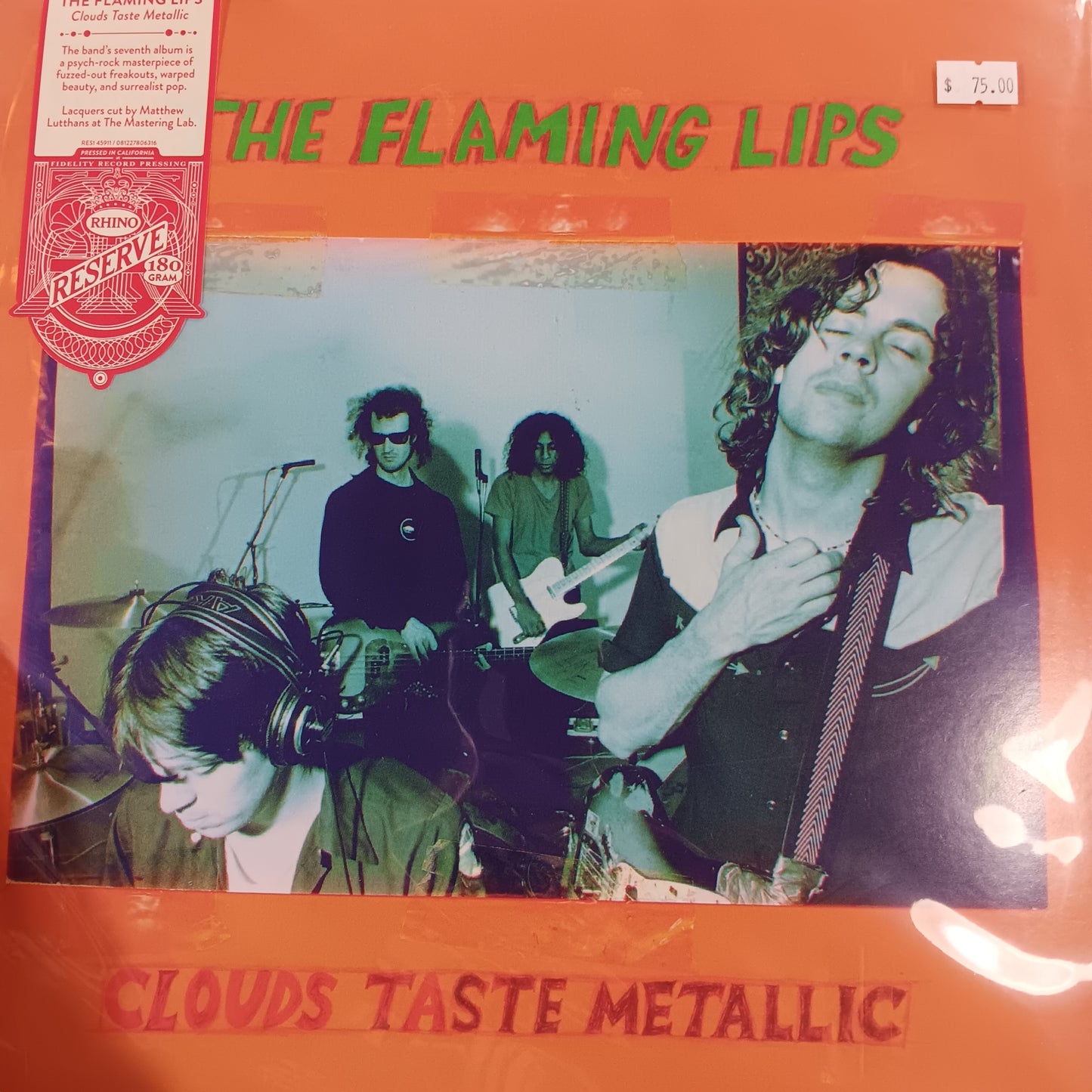 THE FLAMING LIPS - CLOUDS TASTE METALLIC (RHINO RESERVE PRESSING) VINYL