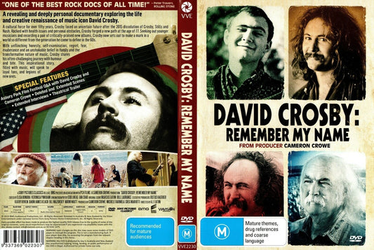 DAVID CROSBY - REMEMBER BY NAME : A DOCUMENTARY BY A.J. EATON DVD