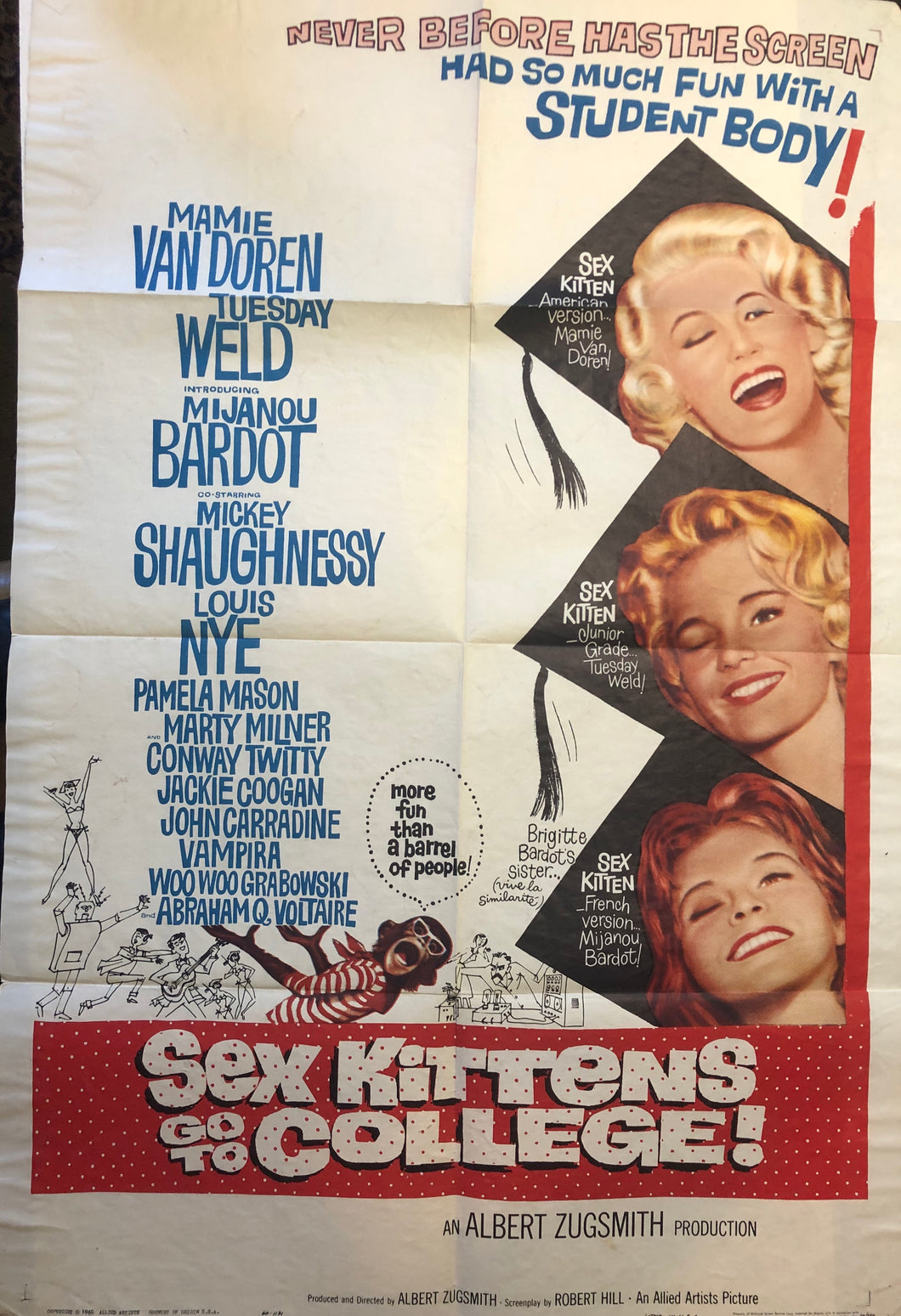 SEX KITTENS GO TO COLLEGE - (USED) MOVIE POSTER