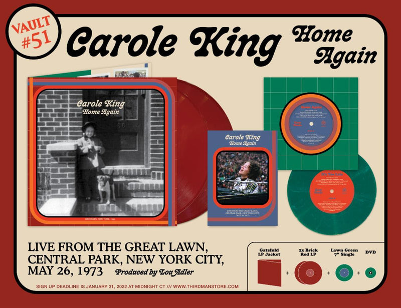 CAROLE KING - HOME AGAIN (2LP+7"+DVD BOX SET) VINYL