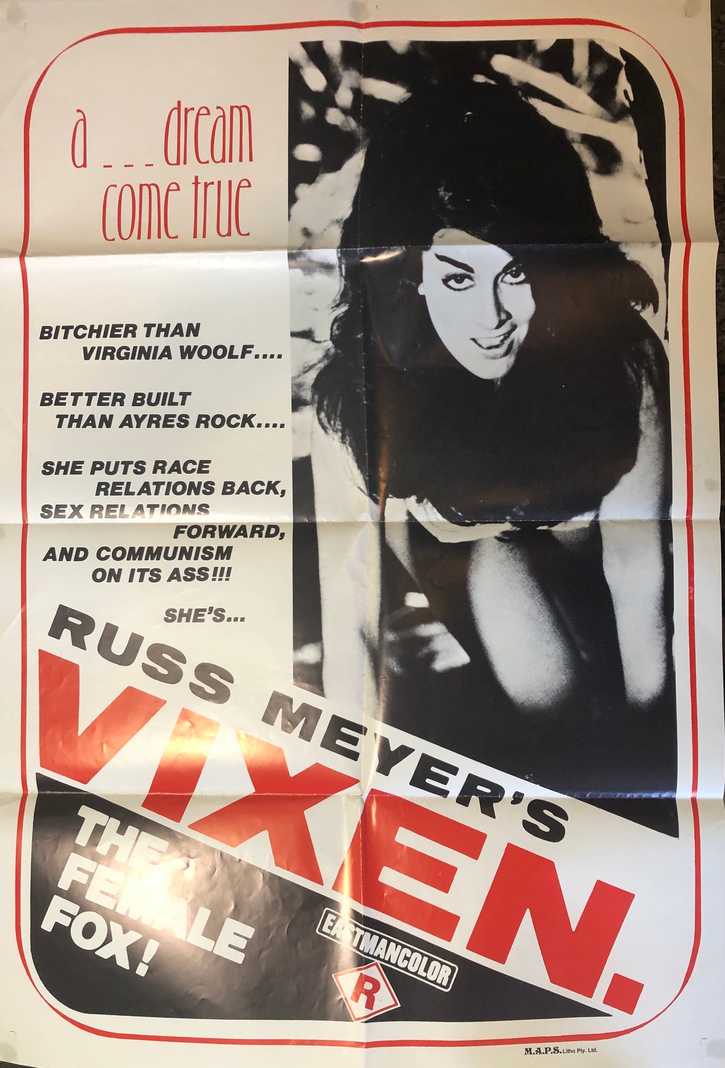 RUSS MEYER'S VIXEN - (USED) MOVIE POSTER