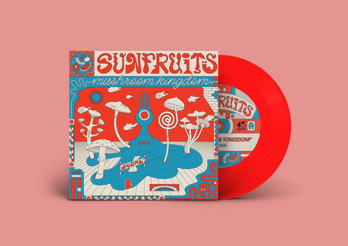 SUNFRUITS - MUSHROOM KINGDOM 7" ( RED COLOURED) VINYL