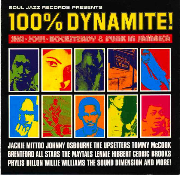 VARIOUS ARTISTS - SOUL JAZZ PRESENTS: 100% DYNAMITE! SKA SOUL ROCKSTEADY & FUNK IN JAMAICA (2LP) VINYL
