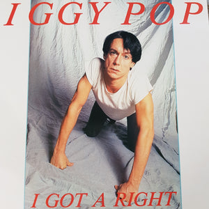 IGGY POP - I GOT A RIGHT (USED VINYL 1987 FRENCH M-/M-)