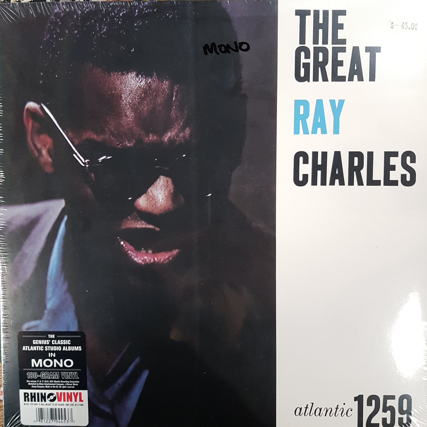 RAY CHARLES - THE GREAT RAY CHARLES (MONO) VINYL