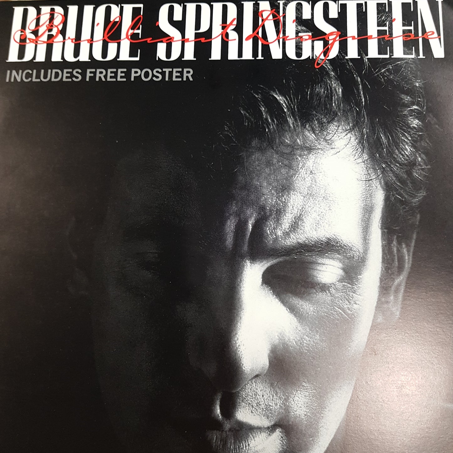 BRUCE SPRINGSTEEN - BRILLIANT DISGUISE (12") (WITH POSTER) (USED VINYL M-/EX+)
