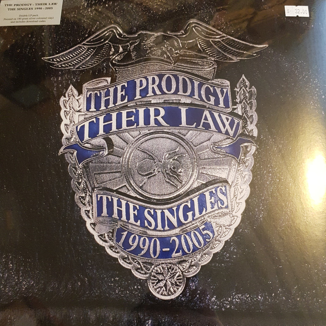 PRODIGY - THEIR LAW: THE SINGLES 1990 - 2005 (2LP) (SILVER COLOURED) VINYL