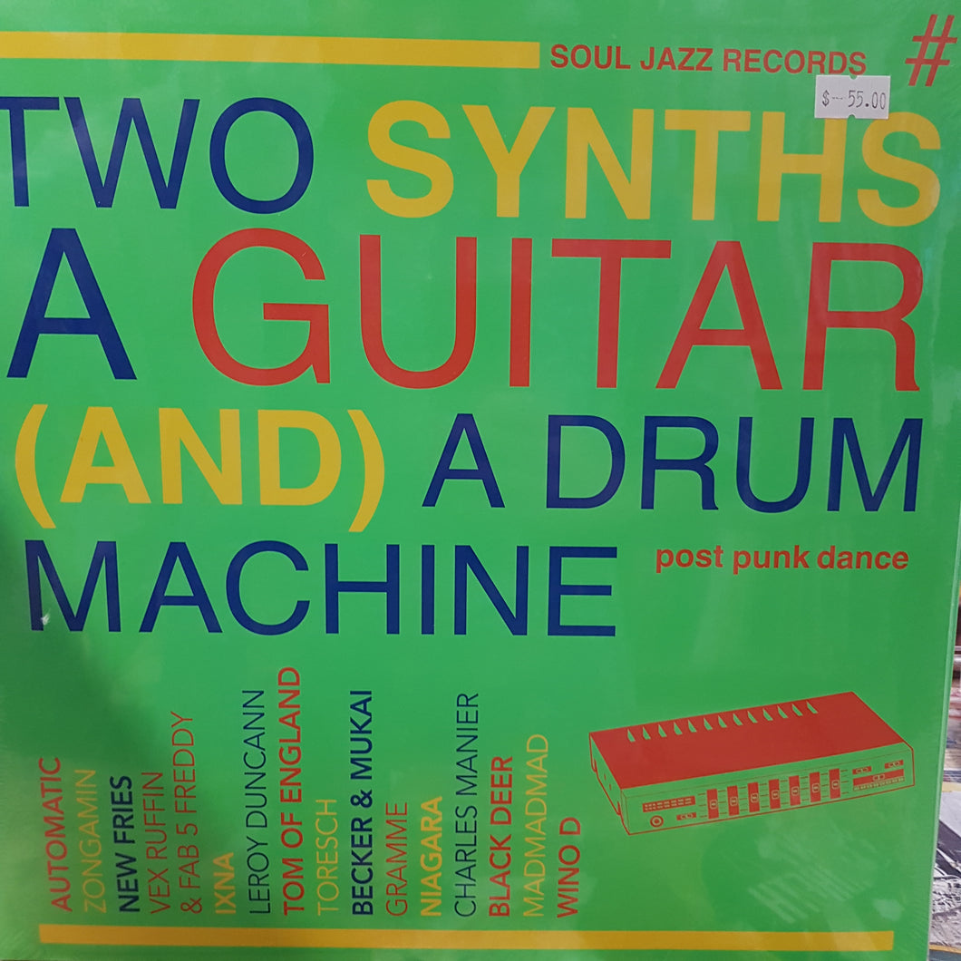 VARIOUS - SOUL JAZZ RECORDS - #1 TWO SYNTHS A GUITAR (AND) A DRUM MACHINE (2LP) VINYL