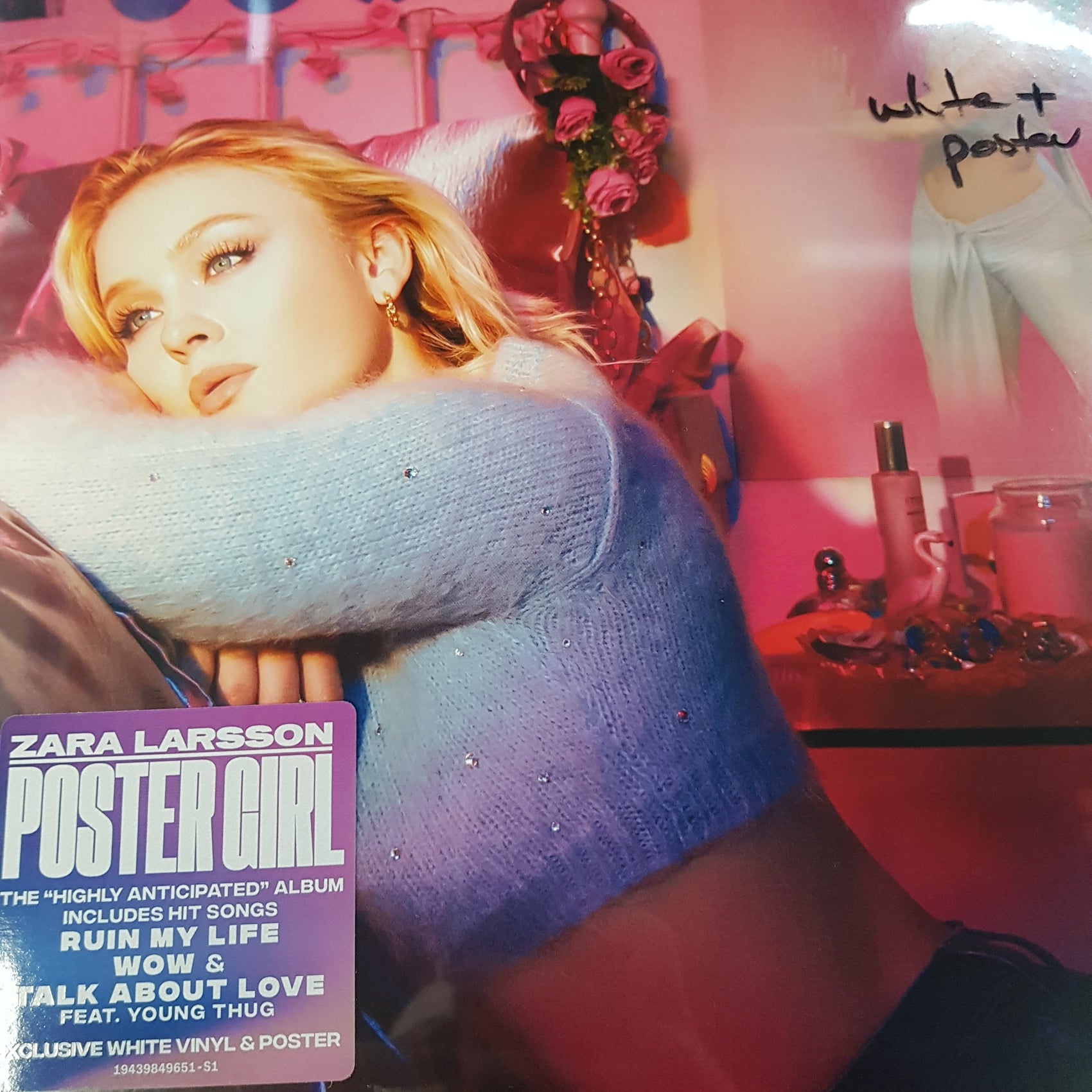 ZARA LARSON - POSTER GIRL (WHITE COLOURED) (POSTER INCLUDED) VINYL