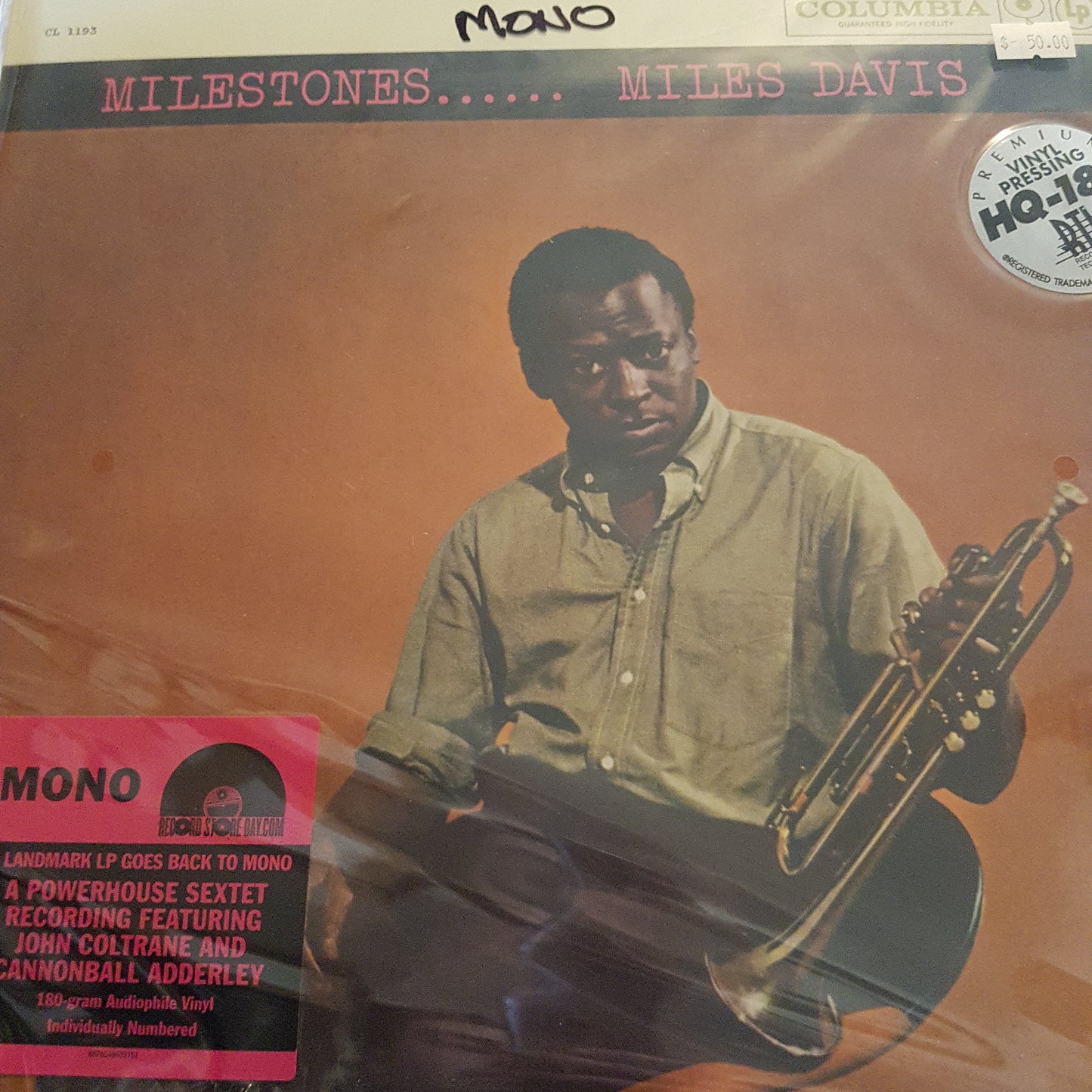 MILES DAVIS - MILESTONES (MONO) VINYL