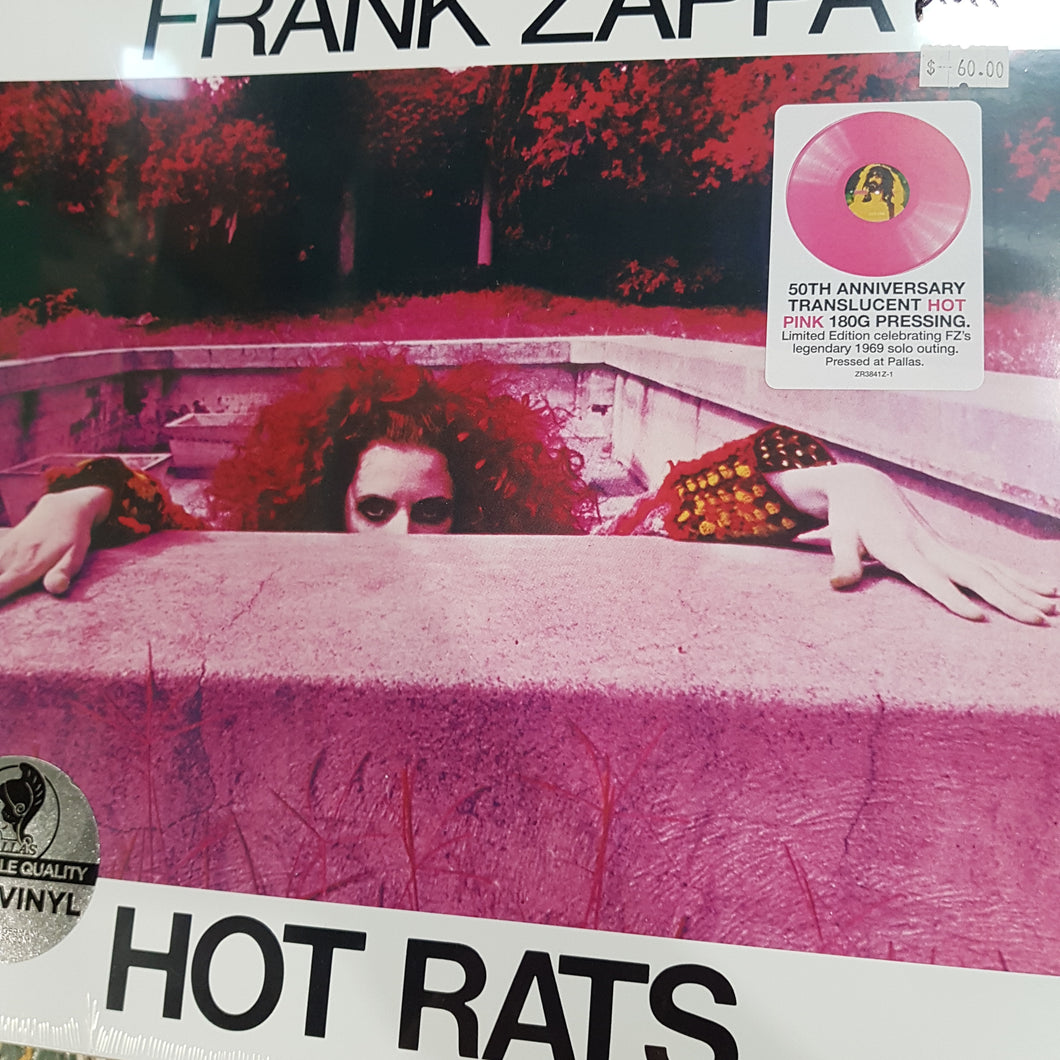 FRANK ZAPPA - HOT RATS (PINK COLOURED) VINYL