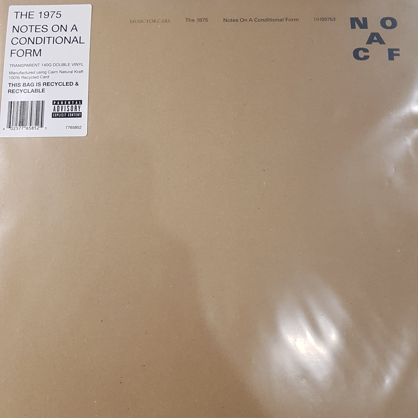 1975 - NOTES ON A CONDITIONAL FORM (2LP) (WHITE COLOURED) VINYL