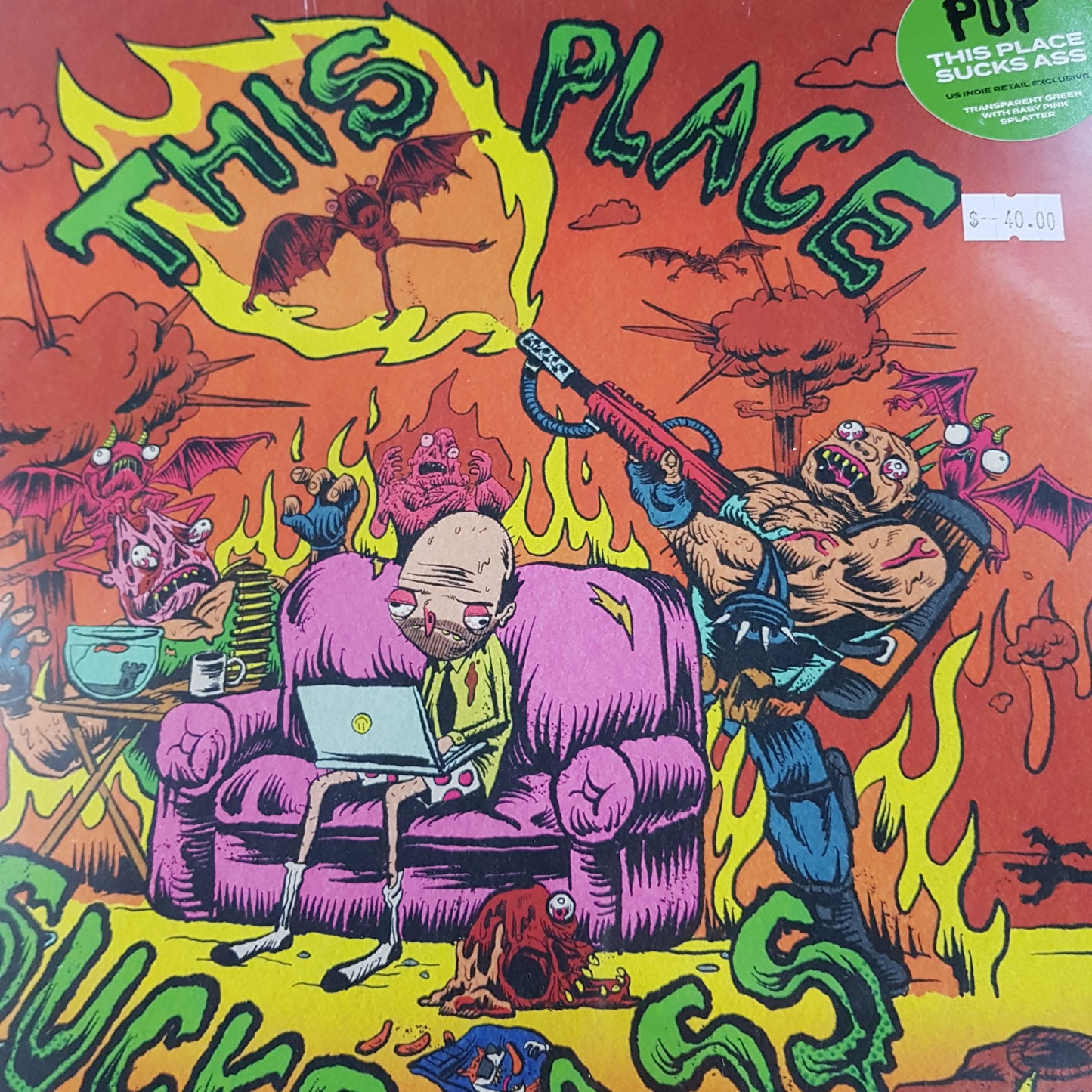 PUP - THIS PLACE (NEON ORANGE COLOURED) VINYL