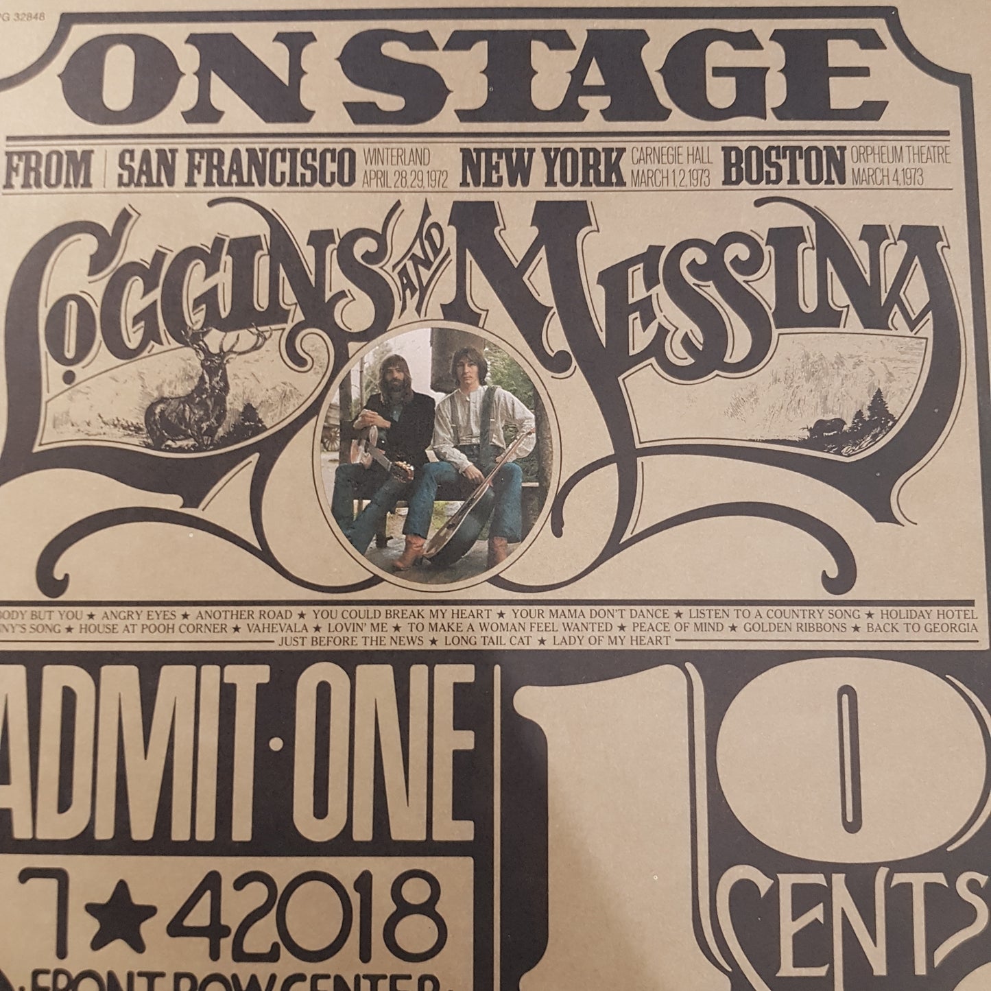 LOGGINS AND MESSINA - ON STAGE (2LP) (USED VINYL 1974 US M-/M-)