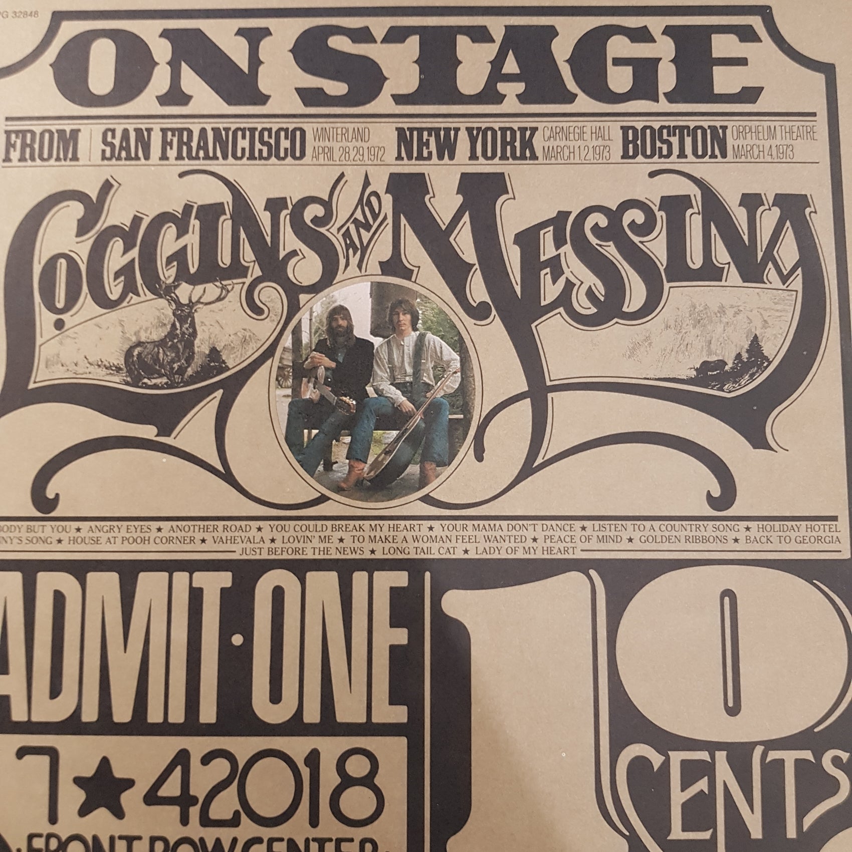 LOGGINS AND MESSINA - ON STAGE (2LP) (USED VINYL 1974 US M-/M-)