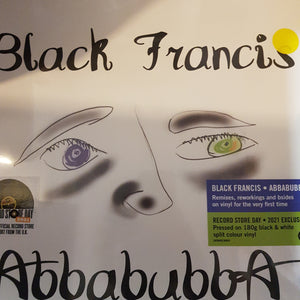 BLACK FRANCIS - ABBABUBBA: B SIDES ETC (BLACK AND WHITE SPLIT COLOURED) VINYL RSD 2021