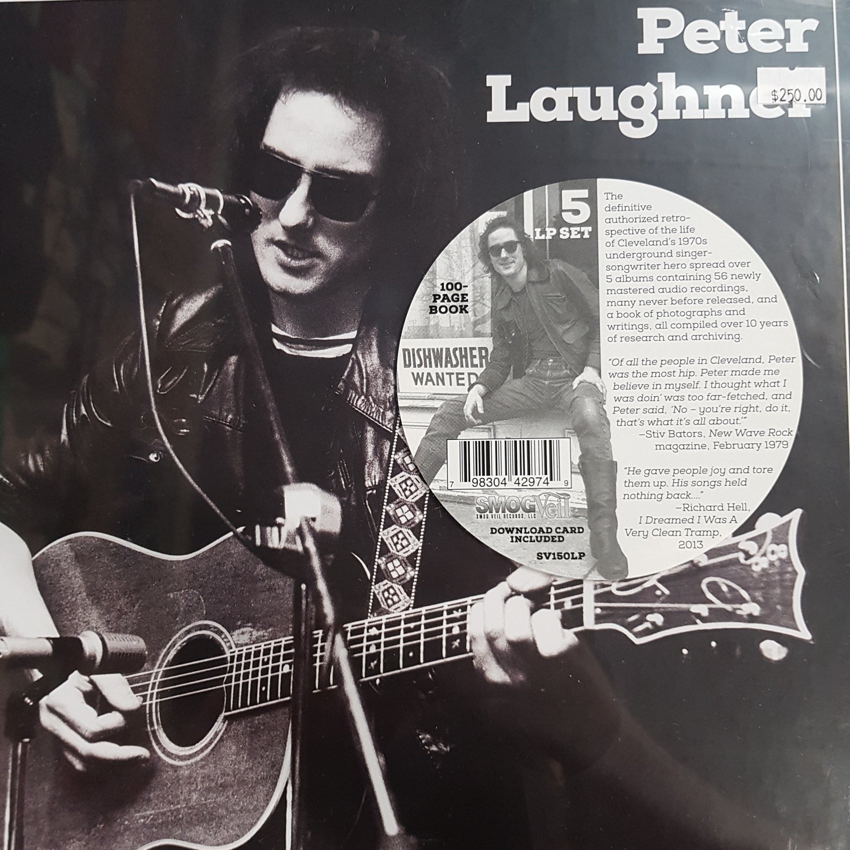 PETER LAUGHNER - SELF TITLED (5LP + 100 PAGE BOOK) VINYL BOX SET