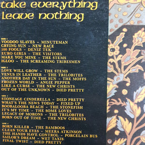 VARIOUS ARTISTS - TAKE EVERYTHING LEAVE NOTHING (2LP) (USED VINYL 1987 AUS M-/M-)