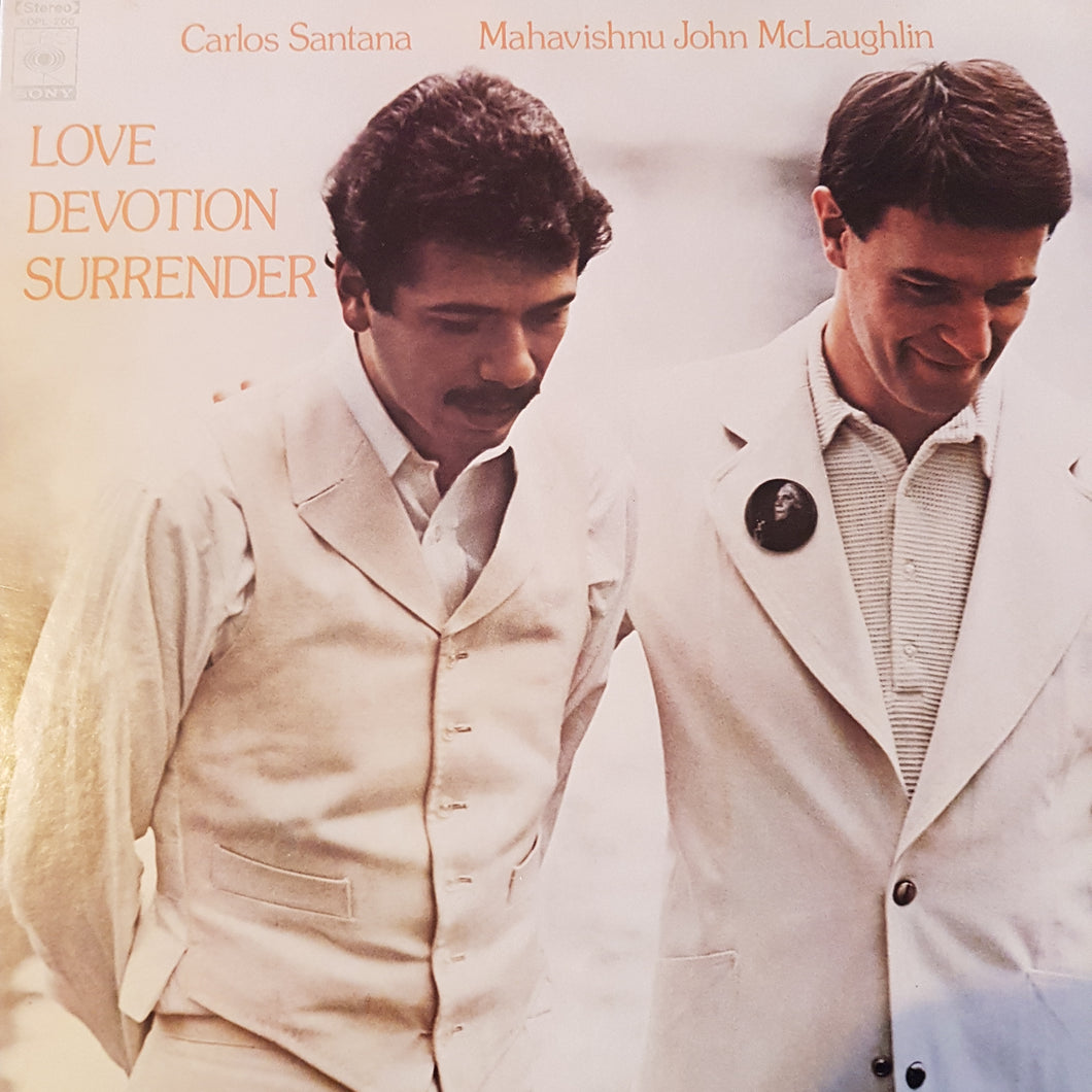 SANTANA AND MAHAVISHNU JOHN MCLAUGHLIN - LOVE DEVOTION SURRENDER (USED VINYL 1973 JAPANESE M-/EX+)