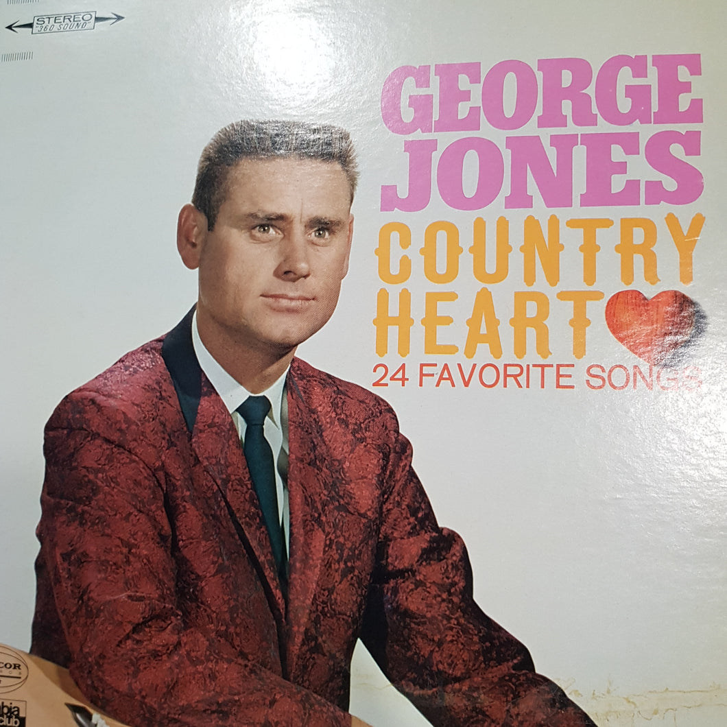 GEORGE JONES - COUNTRY HEART (2LP) (USED VINYL 1966 CANADIAN M-/EX-)