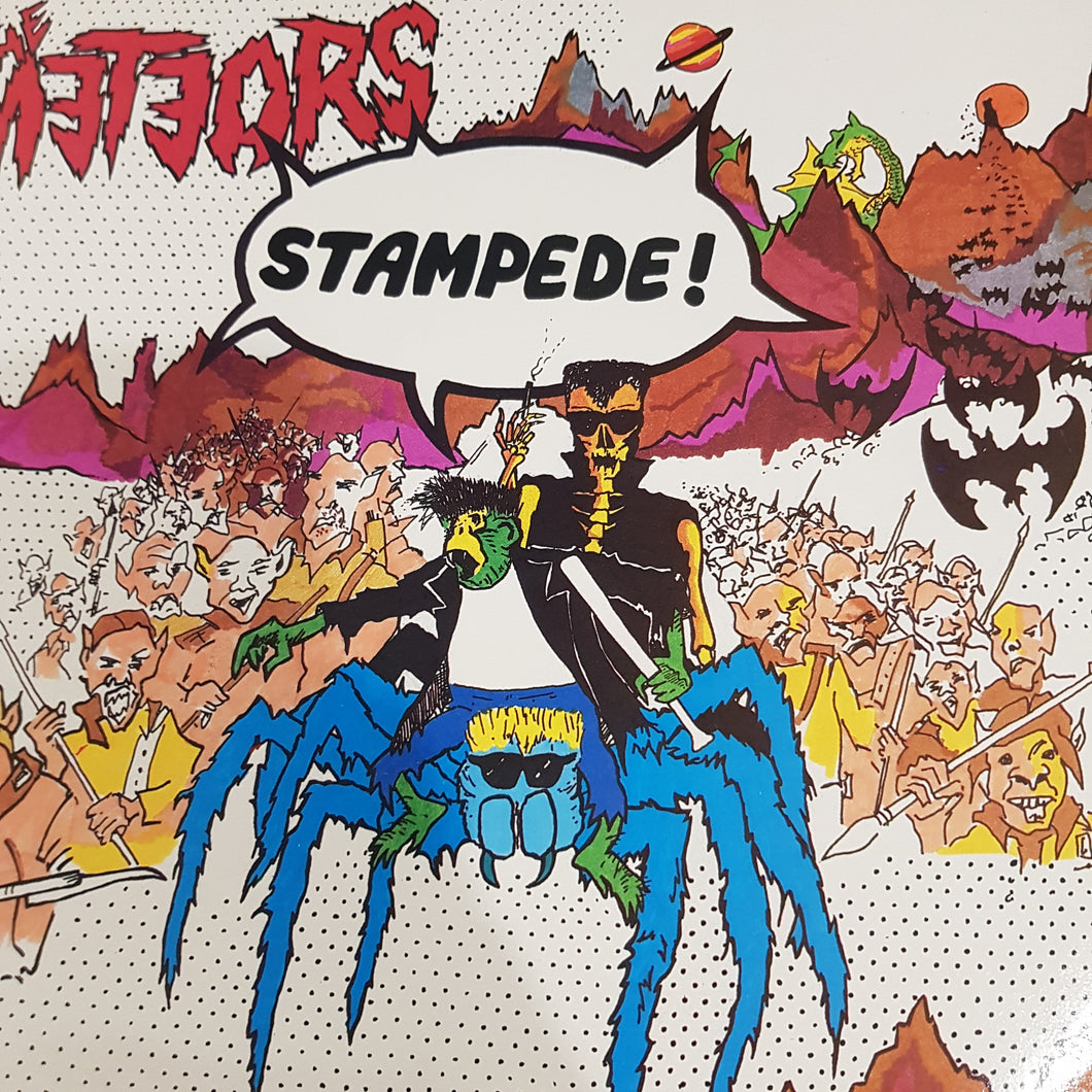 METEORS - STAMPEDE (USED VINYL 1984 UK M-/EX-)