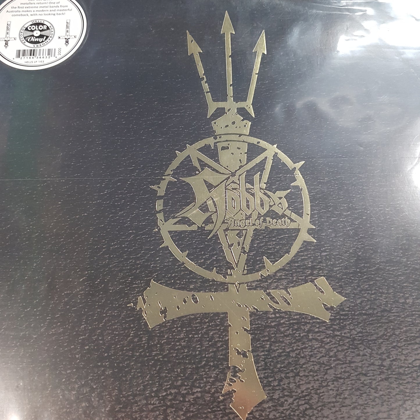 HOBBS ANGEL OF DEATH - HEAVEN BLED (+7") (GOLD COLOURED) (USED VINYL 2017 US M-/M-)