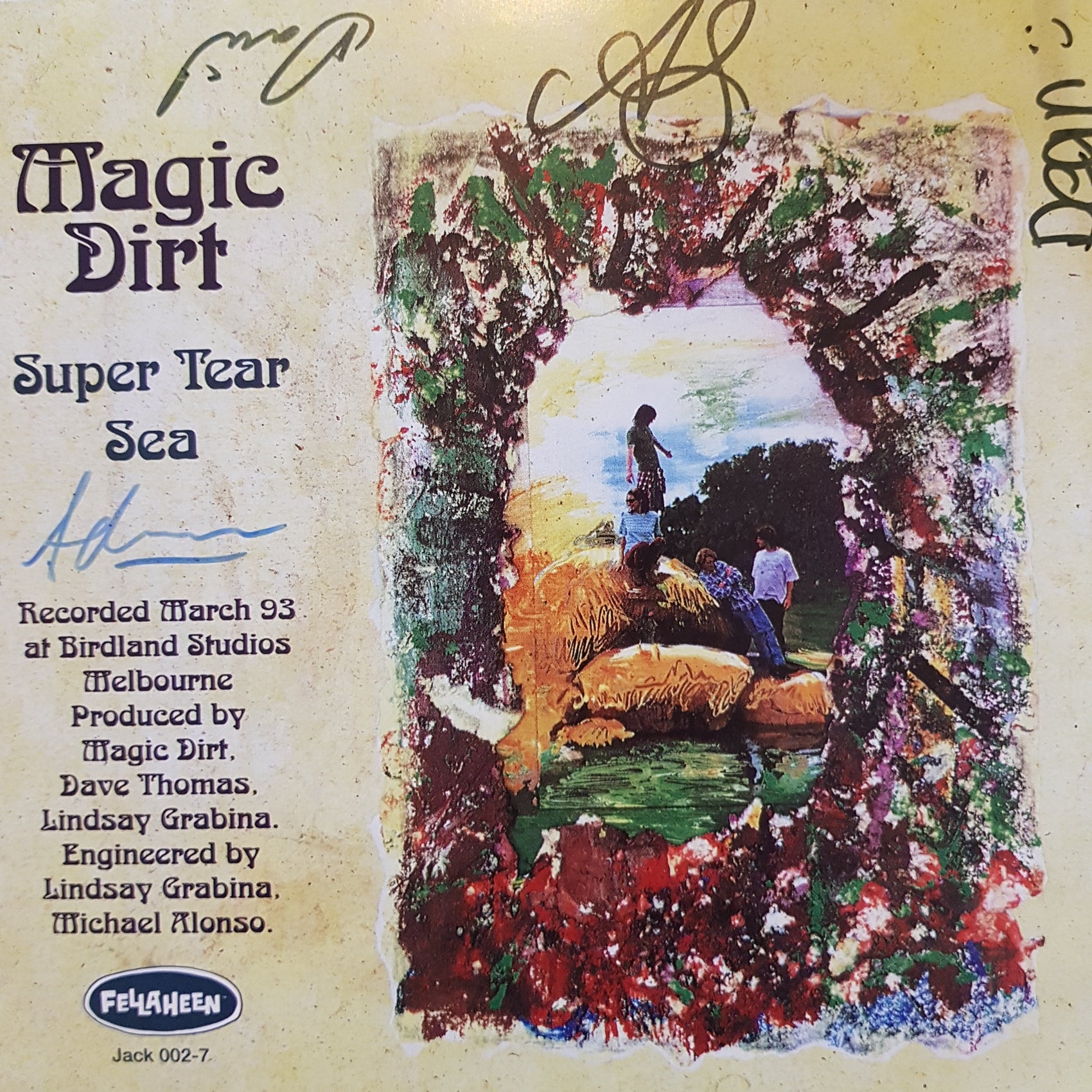 MAGIC DIRT - SUPER TEAR (SIGNED) (7") (USED VINYL UNPLAYED)
