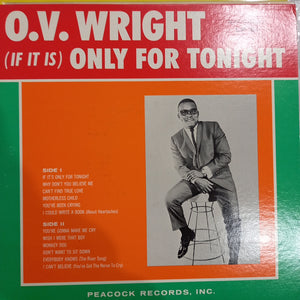 O.V. WRIGHT - ONLY FOR TONIGHT (USED VINYL 1966 U.S. EX+ M-)