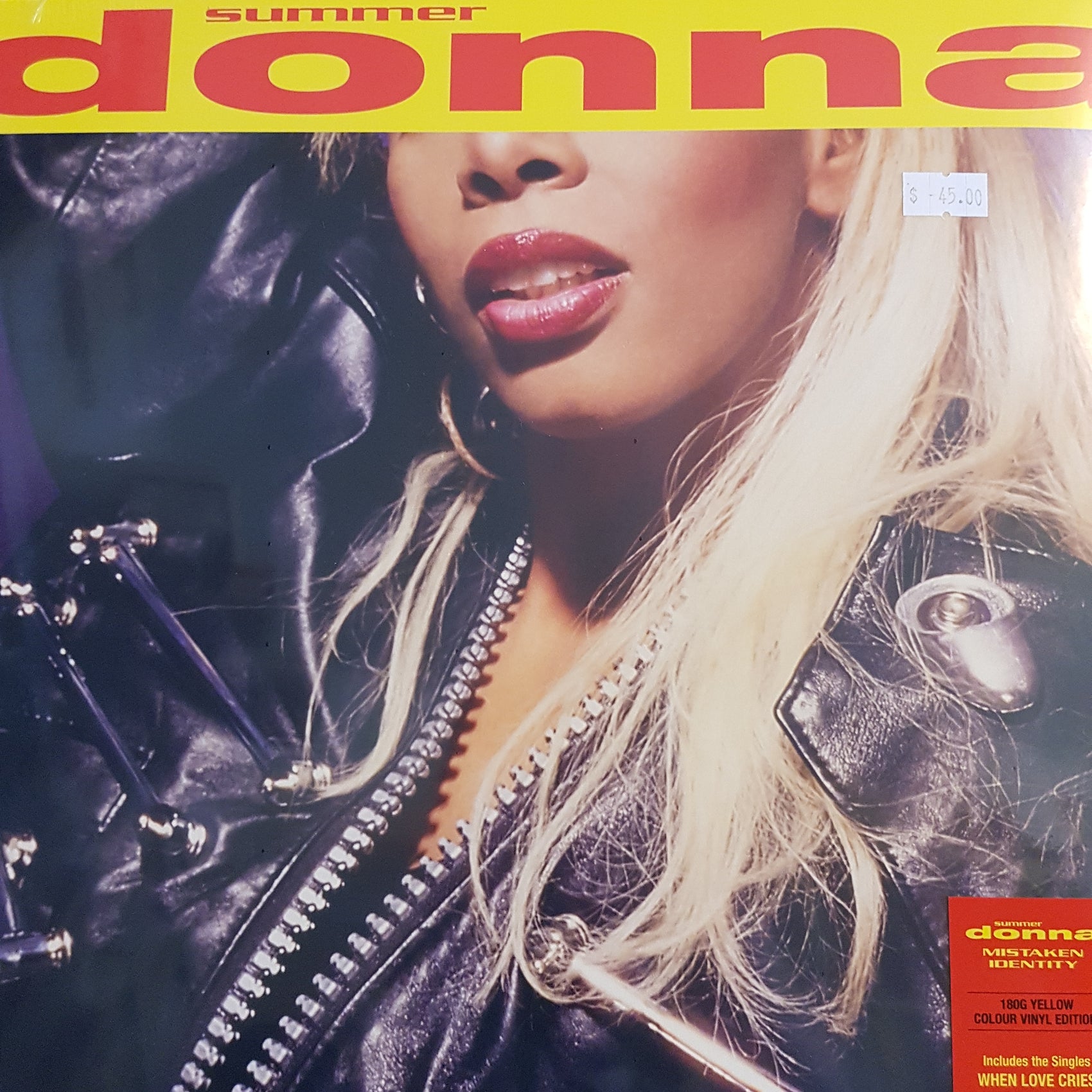 DONNA SUMMER - MISTAKEN IDENTITY (YELLOW COLOURED) VINYL