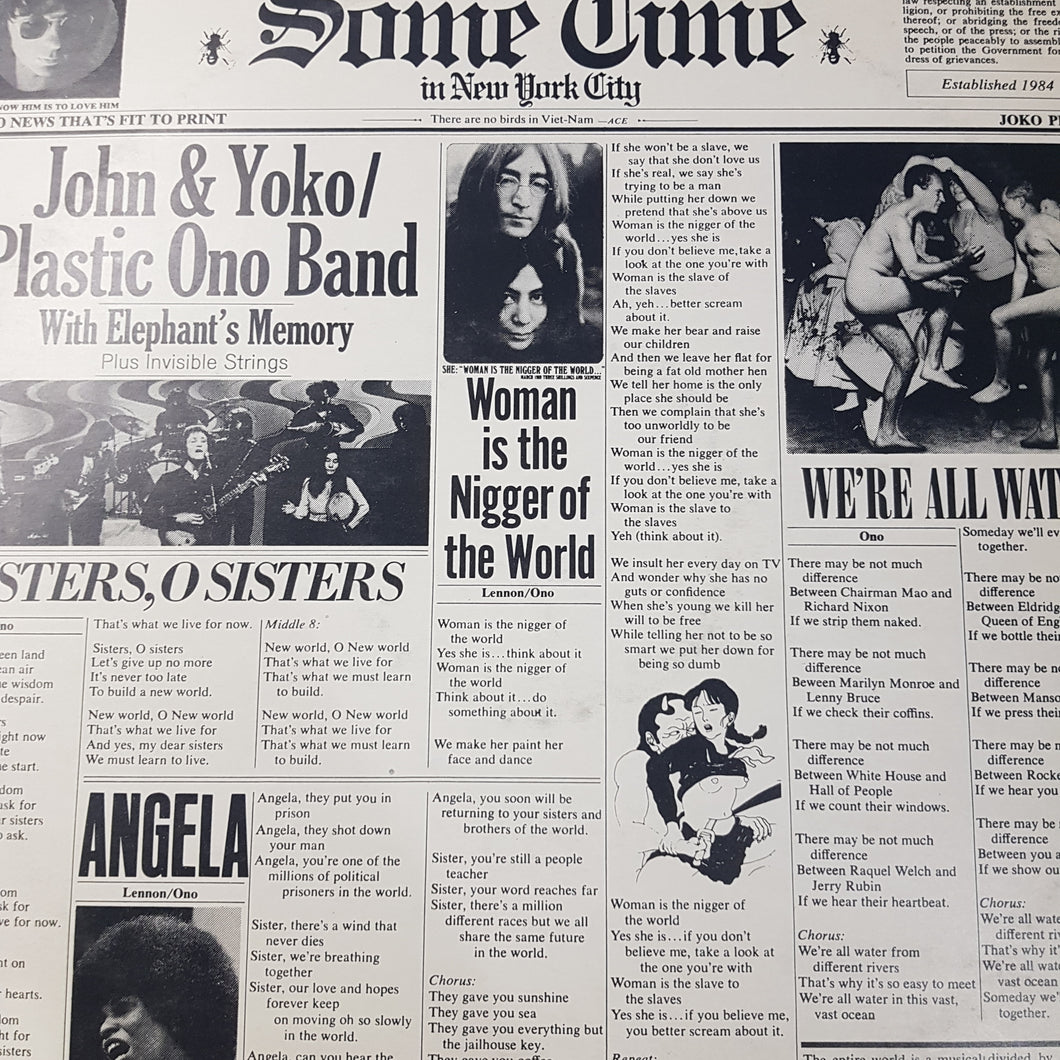 JOHN LENNON & YOKO ONO - SOME TIME IN NEW YORK CITY (2LP) (USED VINYL 1977 AUS M-/EX)