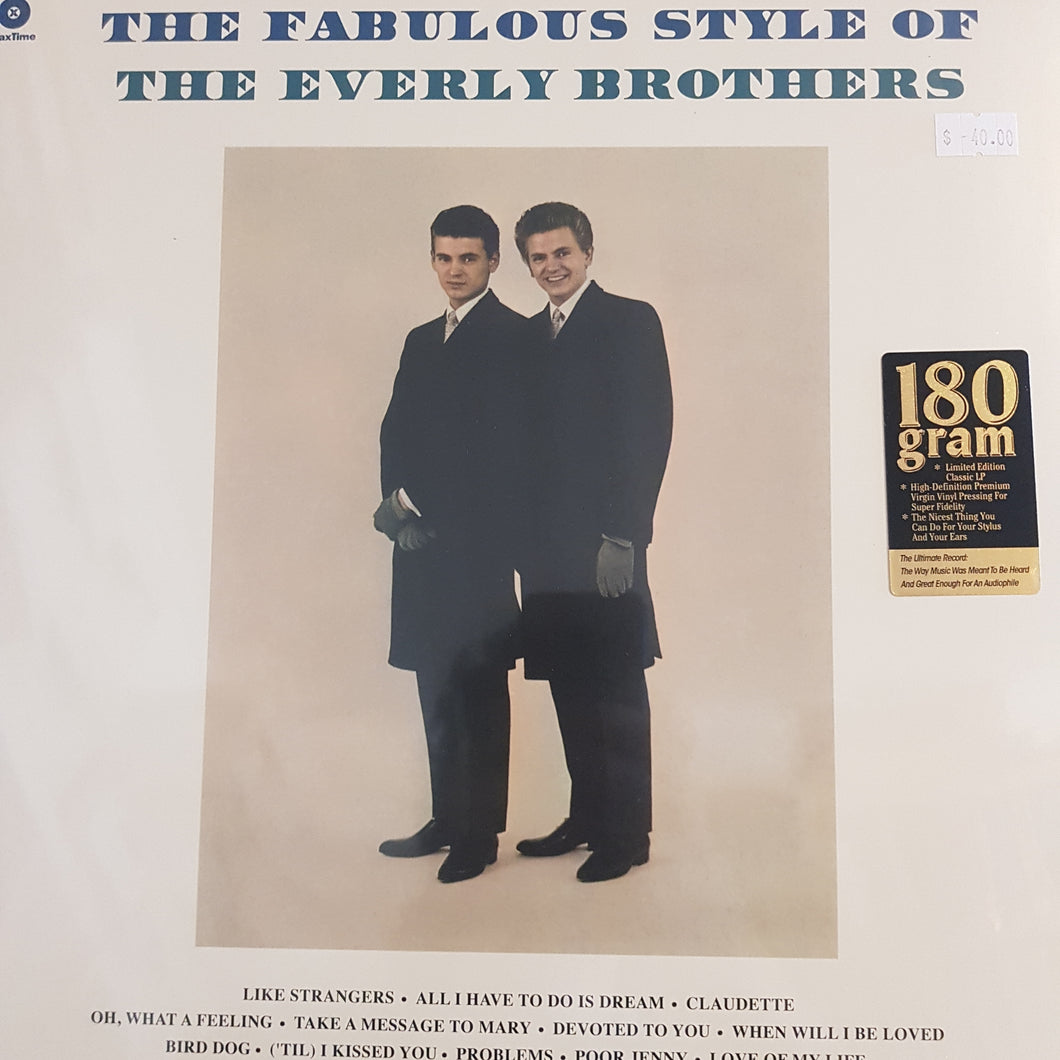 EVERLY BROTHERS - THE FABULOUS STYLE OF VINYL