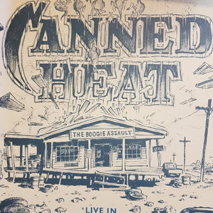 CANNED HEAT - THE BOOGIE ASSAULT: LIVE IN AUSTRALIA (CLEAR COLOURED) (USED VINYL 1987 UK M-/M-)