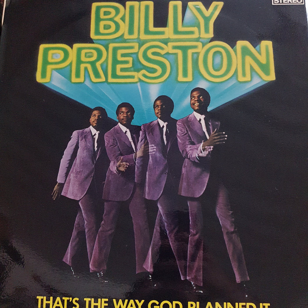 BILLY PRESTON - THAT'S THE WAY GOD PLANNED IT (USED VINYL 1969 AUS EX+/EX+)
