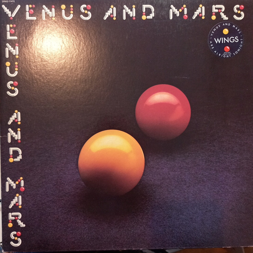 WINGS - VENUS AND MARS (USED VINYL 1975 U.S. M- EX+)