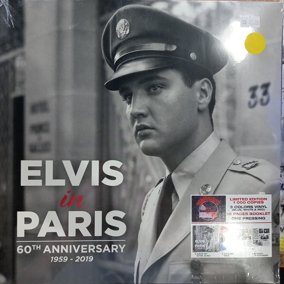 ELVIS PRESLEY - ELVIS IN PARIS 60TH ANNIVERSARY *THREE COLOUR* VINYL
