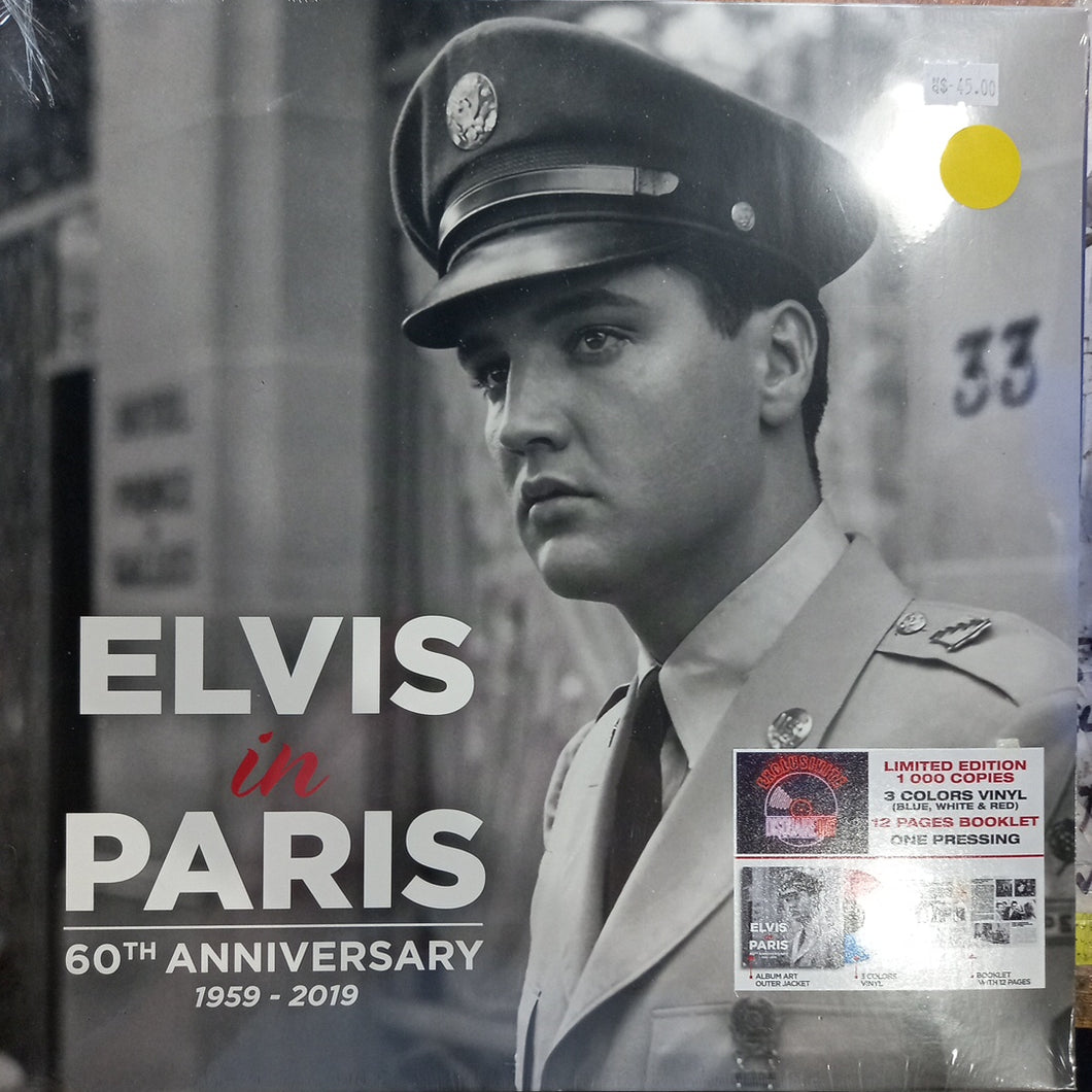 ELVIS PRESLEY - ELVIS IN PARIS 60TH ANNIVERSARY *THREE COLOUR* VINYL