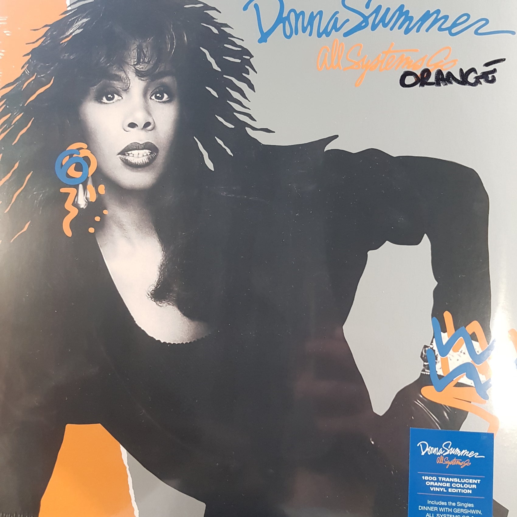DONNA SUMMER - ALL SYSTEMS GO (ORANGE COLOURED) VINYL